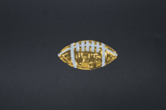 Football Sequin Iron-On Patch