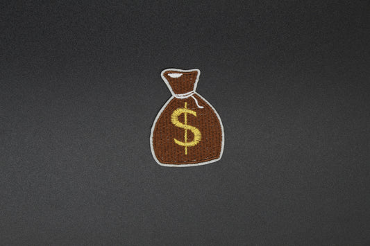 Outlaw Money Bag Western Iron-On Patch