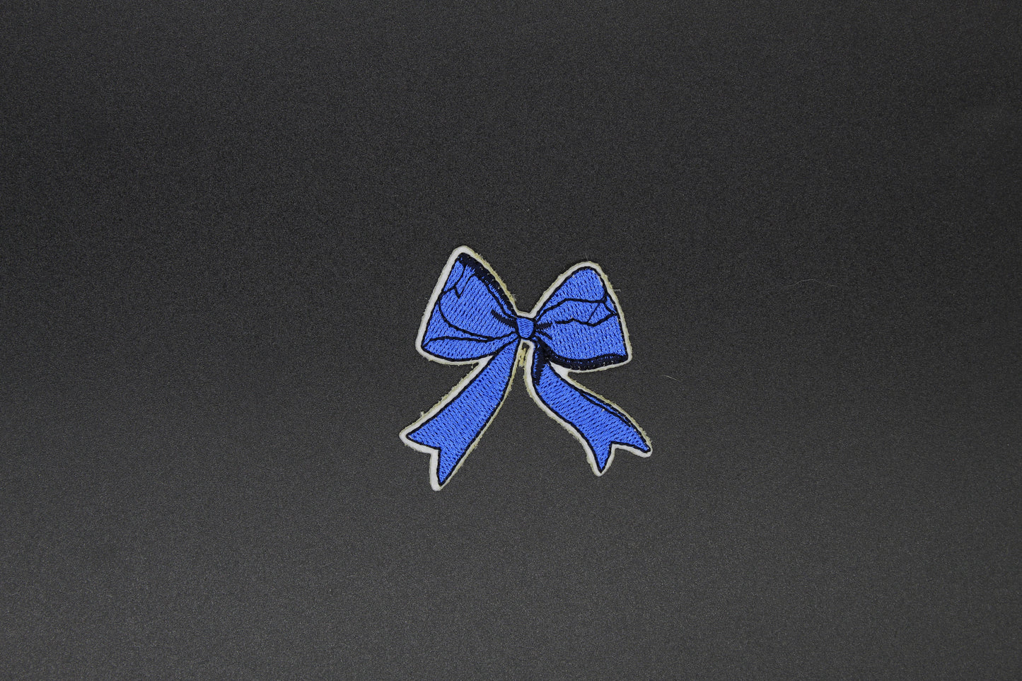 Blue Bow Iron-On Patch