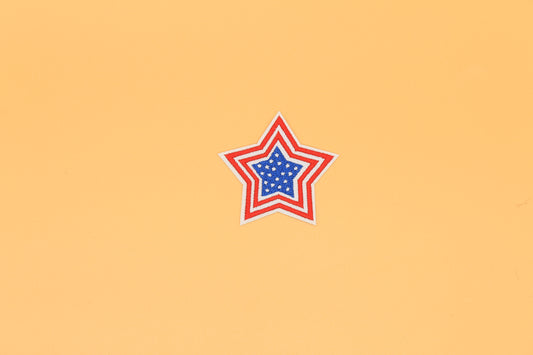 Layered Americana Star Iron-On Patch