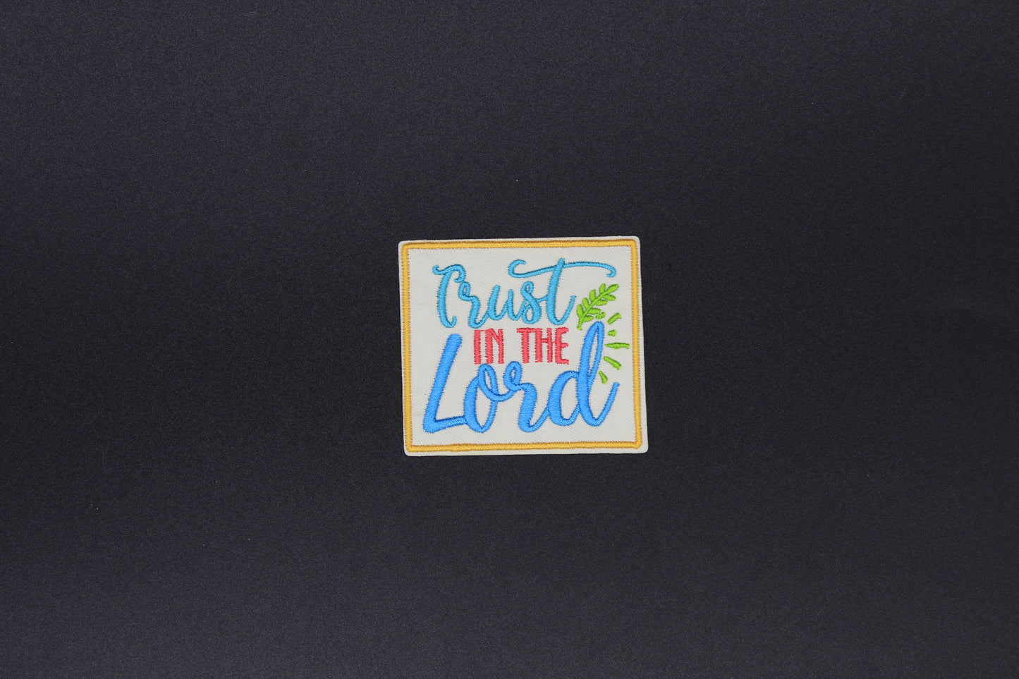 “Trust in the Lord” Inspirational Faith Iron-On Patch
