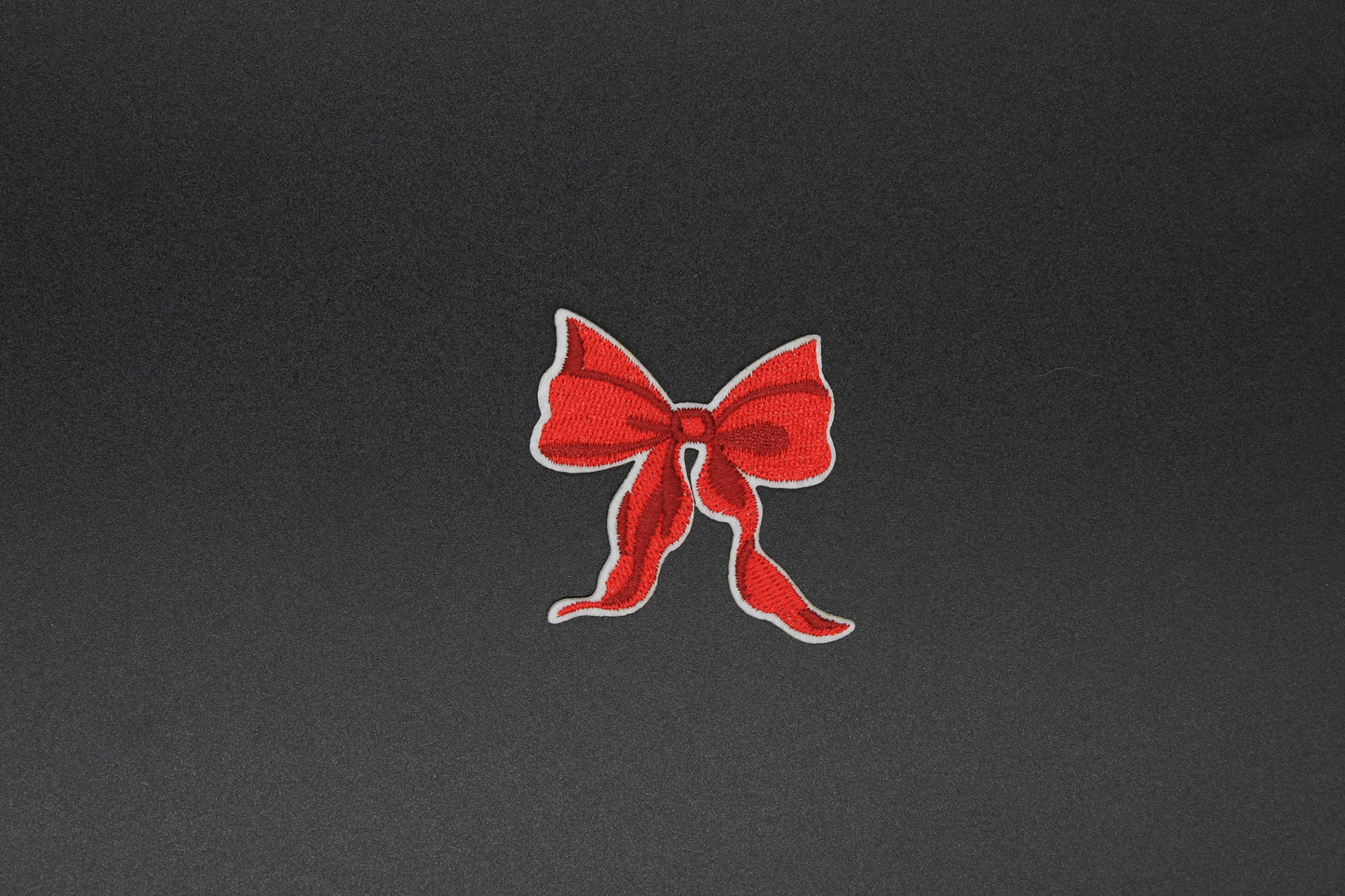 Red Bow Iron-On Patch