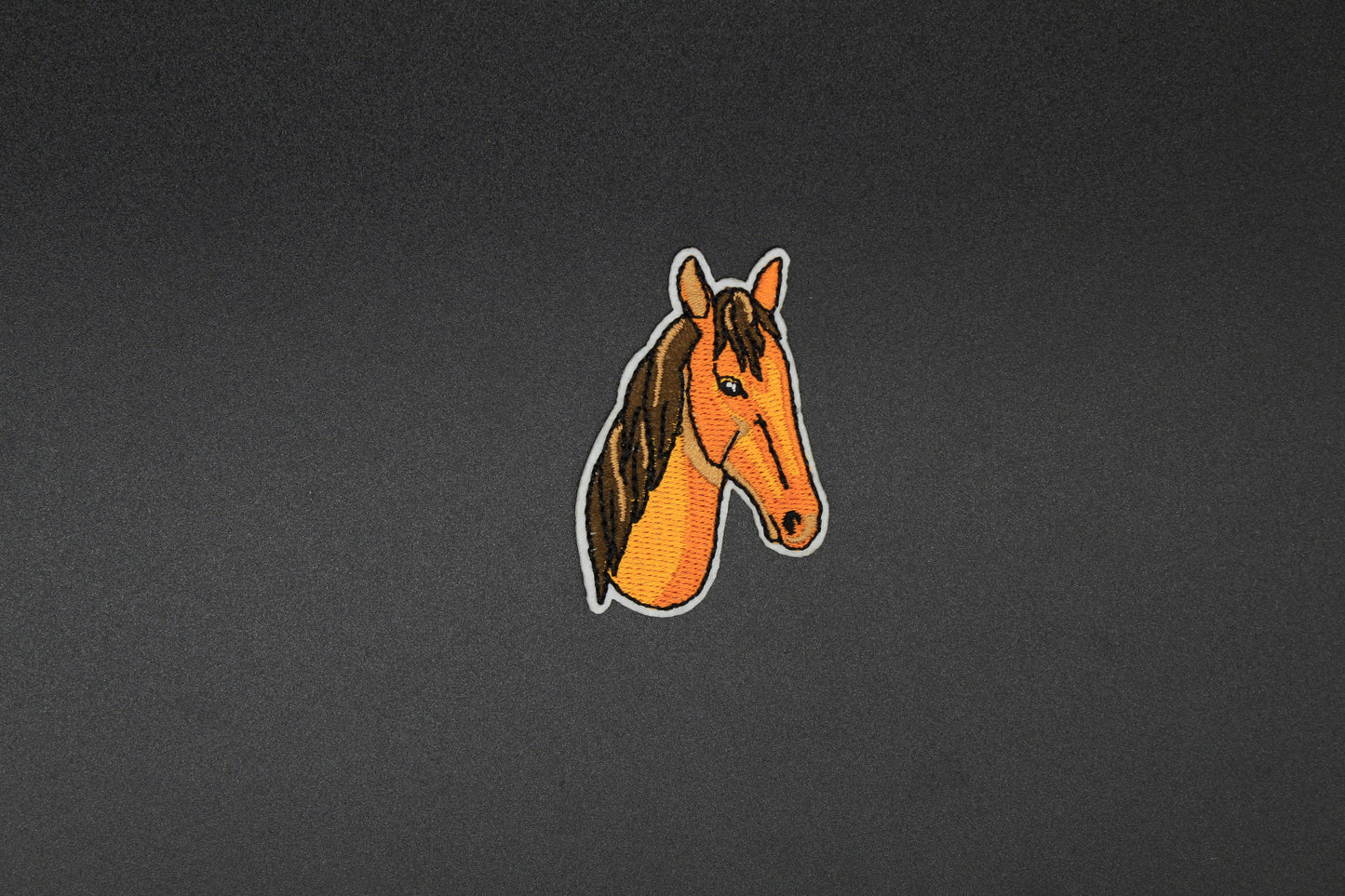 Rustic Horse Head Western Iron-On Patch