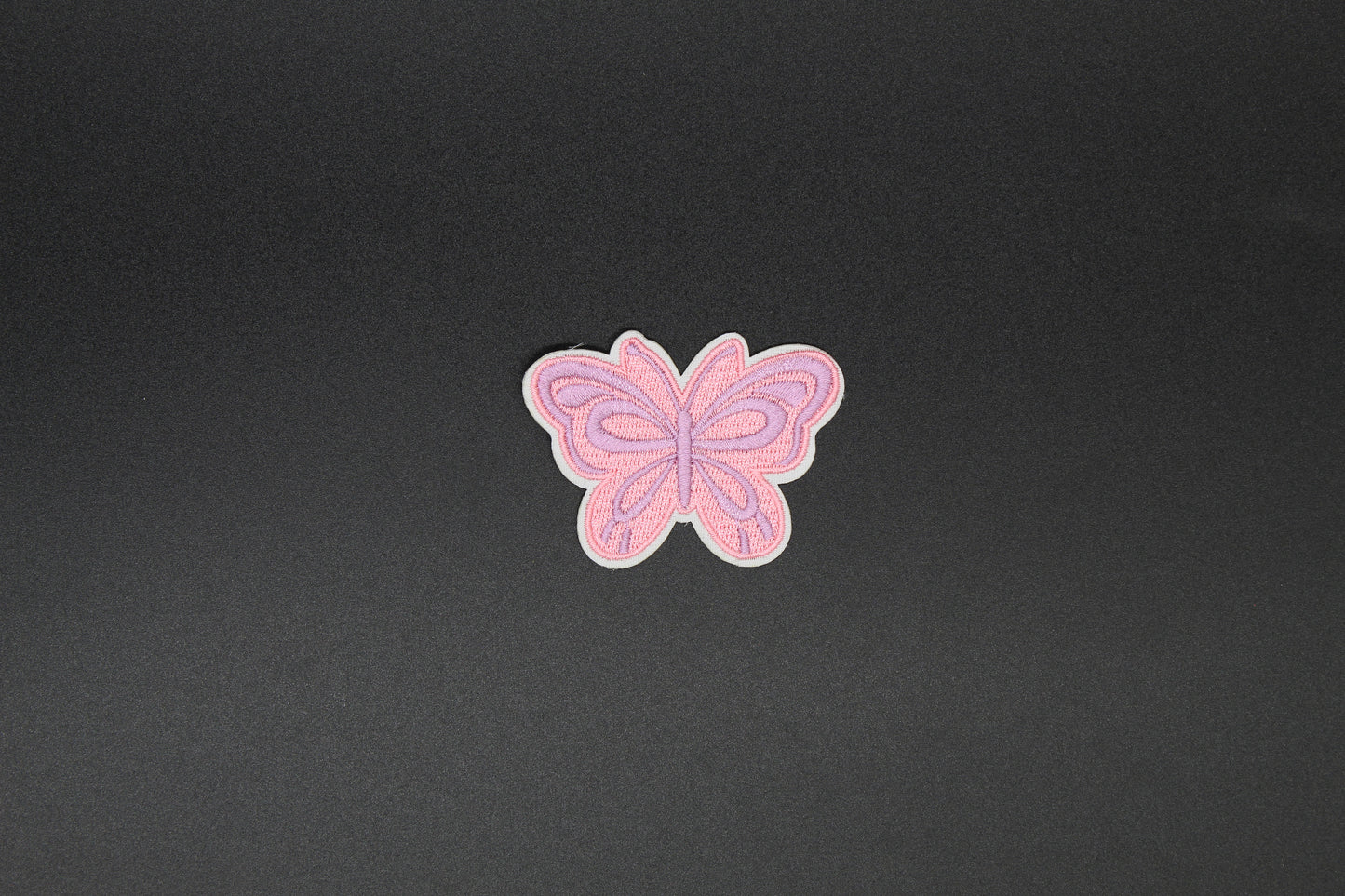 Pink Butterfly Iron-On Patch