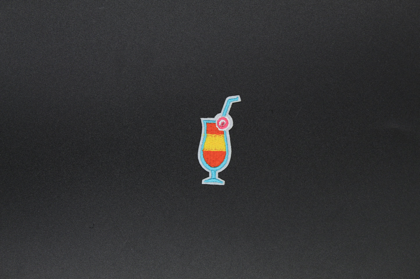 Tropical Drink Iron-On Patch