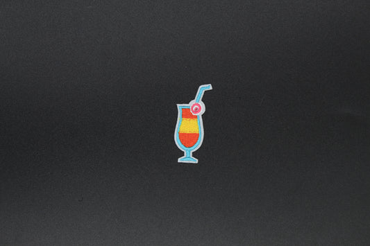 Tropical Drink Iron-On Patch