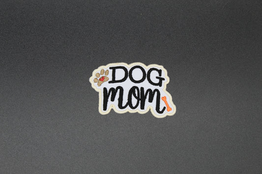 Dog Mom Iron-On Patch
