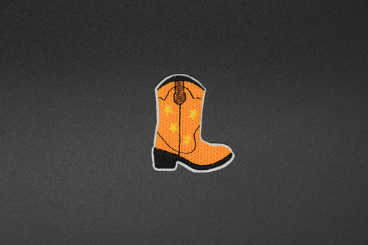 Sunset Star Cowboy Boot Iron-On Patch