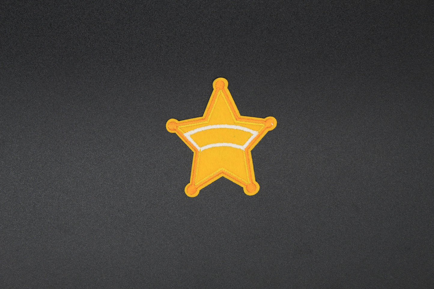 Golden Sheriff Star Badge Iron-On Patch