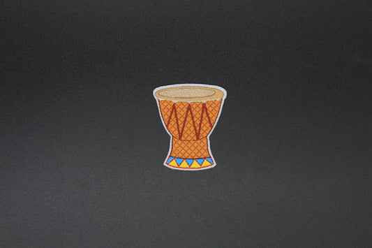 Djembe Drum Iron-On Patch