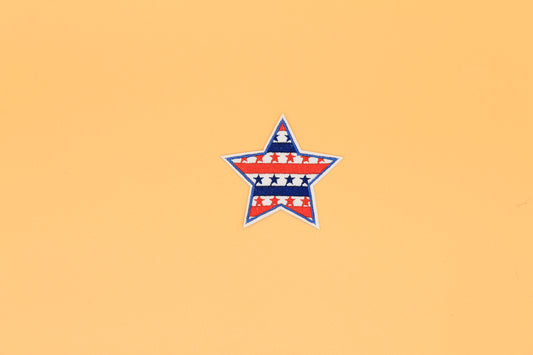 All-Star American Stripe Iron-On Patch