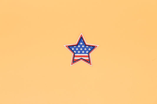 Classic Flag Star Iron-On Patch