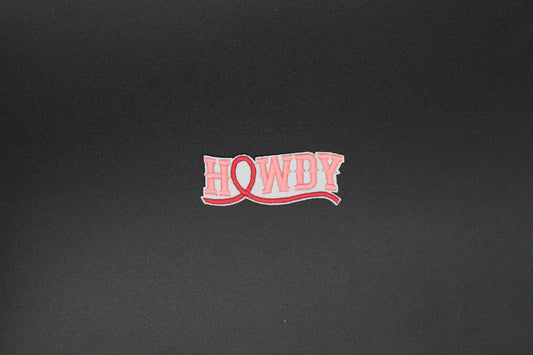 Howdy Script Western Iron-On Patch