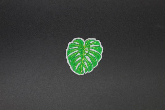 Tropical Monstera Leaf Iron-On Patch
