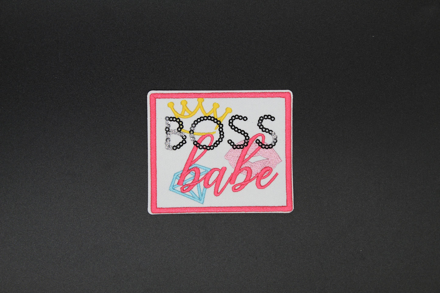 “Boss Babe” Glam Embroidered Iron-On Patch