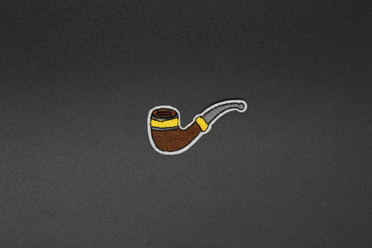 Classic Tobacco Pipe Iron-On Patch