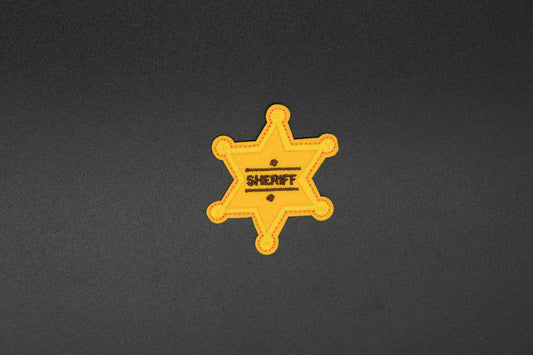 Classic Sheriff Badge Text Iron-On Patch