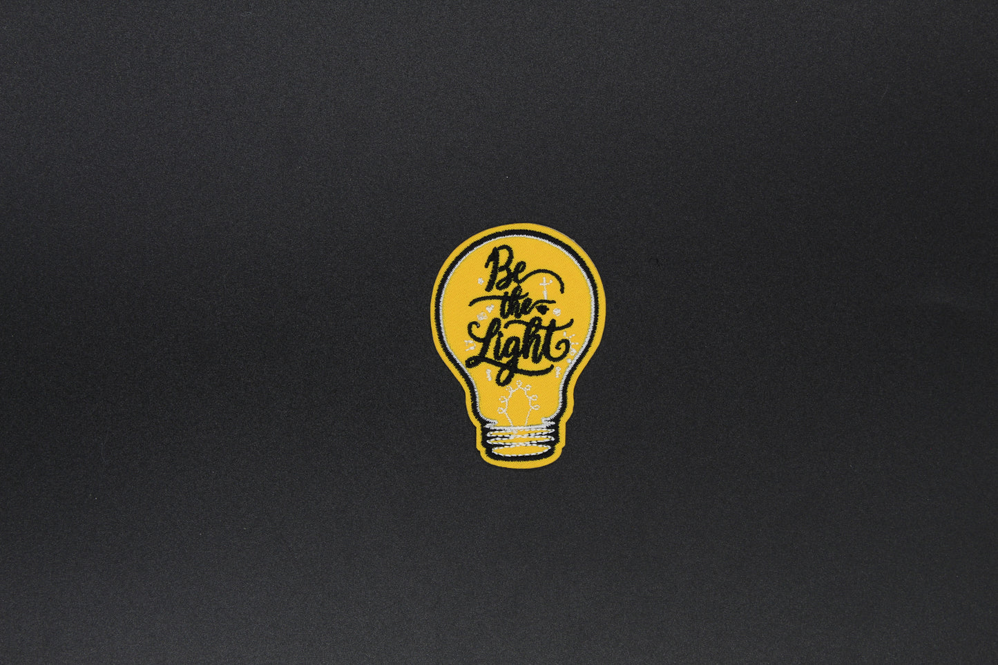 “Be the Light” Lightbulb Faith Iron-On Patch
