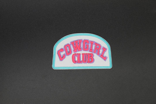 Cowgirl Club Western Iron-On Patch