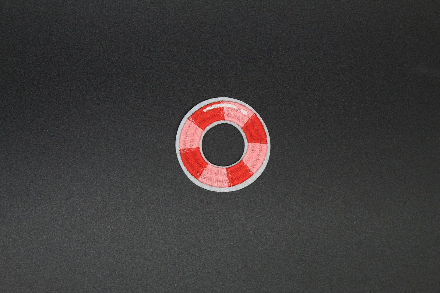 Red & White Lifesaver Ring Iron-On Patch
