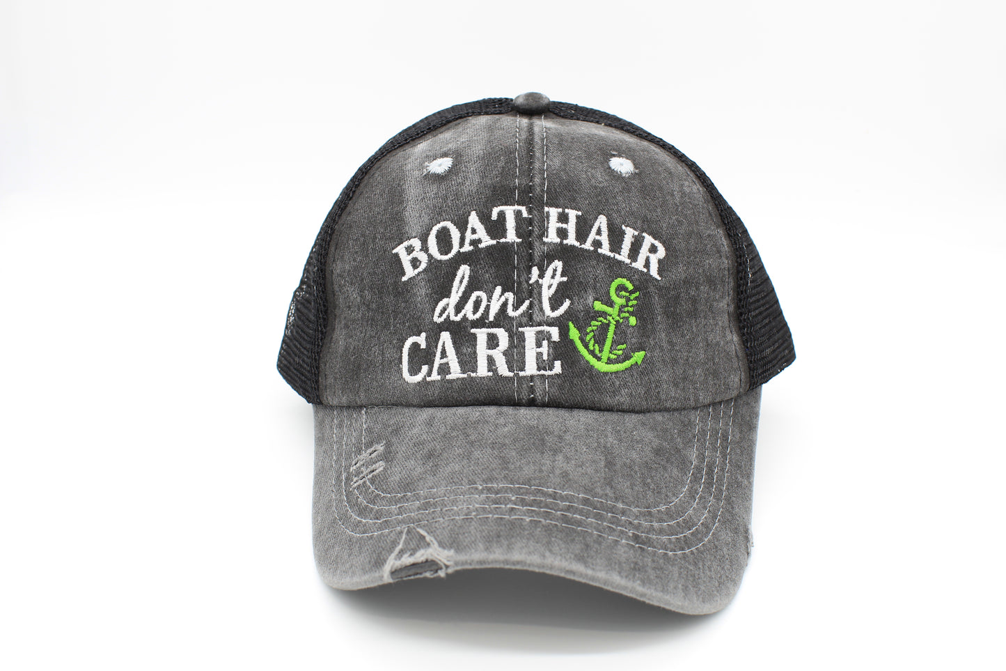 Boat Hair Don’t Care Ponytail Trucker Hat