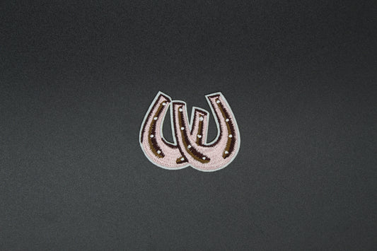 Lucky Horseshoes Western Iron-On Patch
