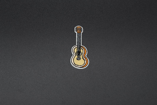 Acoustic Guitar Western Iron-On Patch
