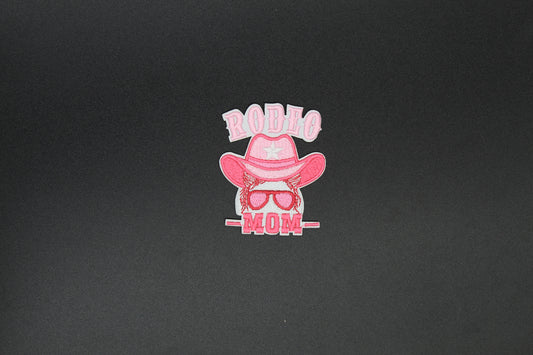Rodeo Mom Western Graphic Iron-On Patch