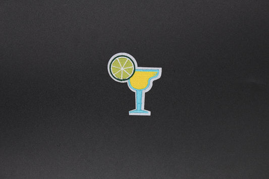 Margarita Glass Iron-On Patch