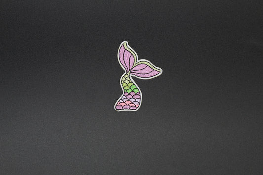 Pastel Mermaid Tail Iron-On Patch