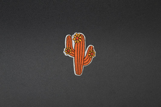 Desert Bloom Cactus Iron-On Patch