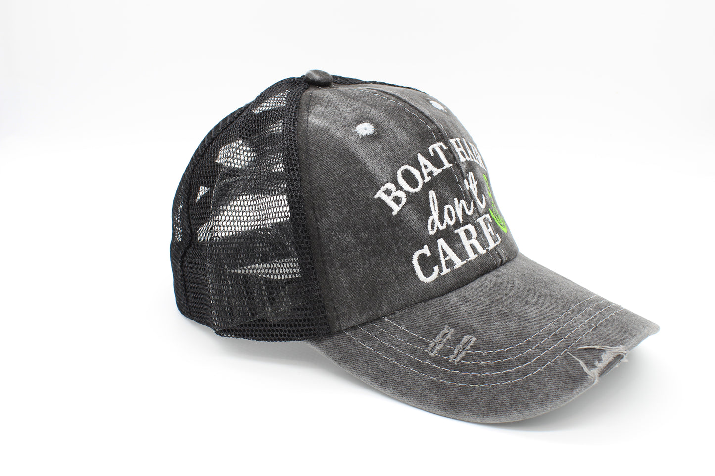 Boat Hair Don’t Care Ponytail Trucker Hat