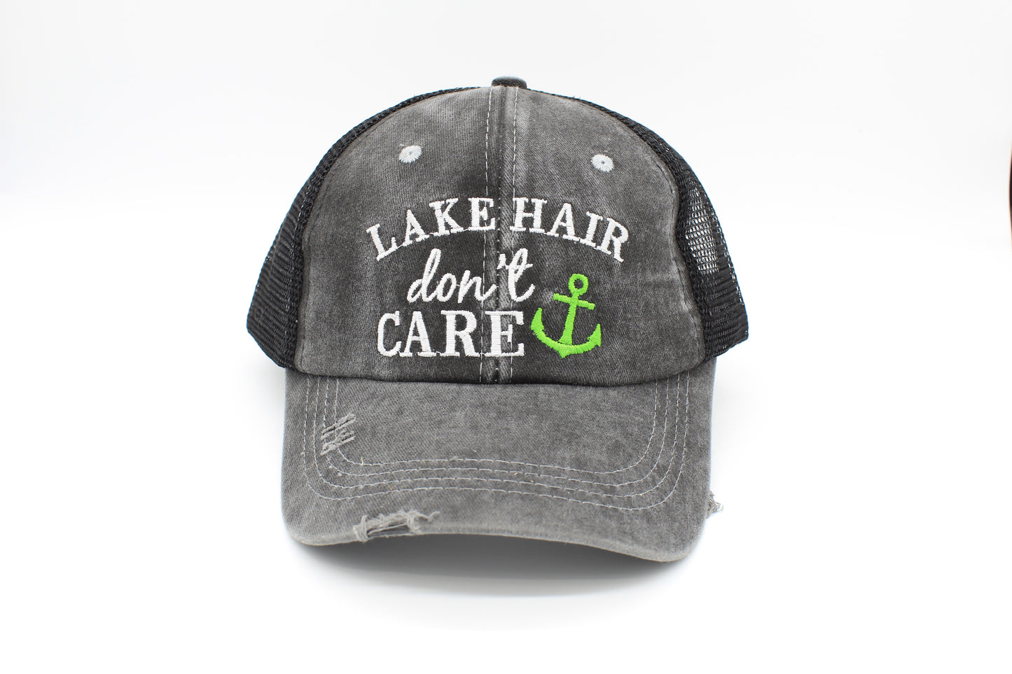 Lake Hair Don’t Care Ponytail Trucker Hat