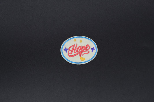 “Hope” Faith Oval Embroidered Iron-On-Patch