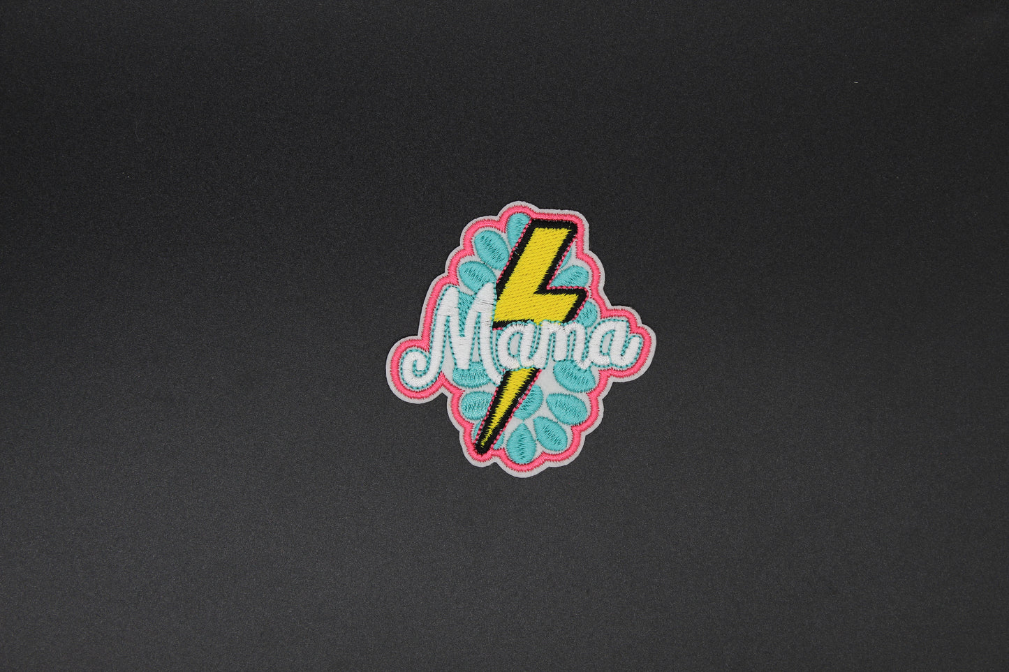 “Mama Lightning Bolt” Embroidered Patch