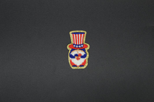 Uncle Freedom Gnome Iron-On-Patch