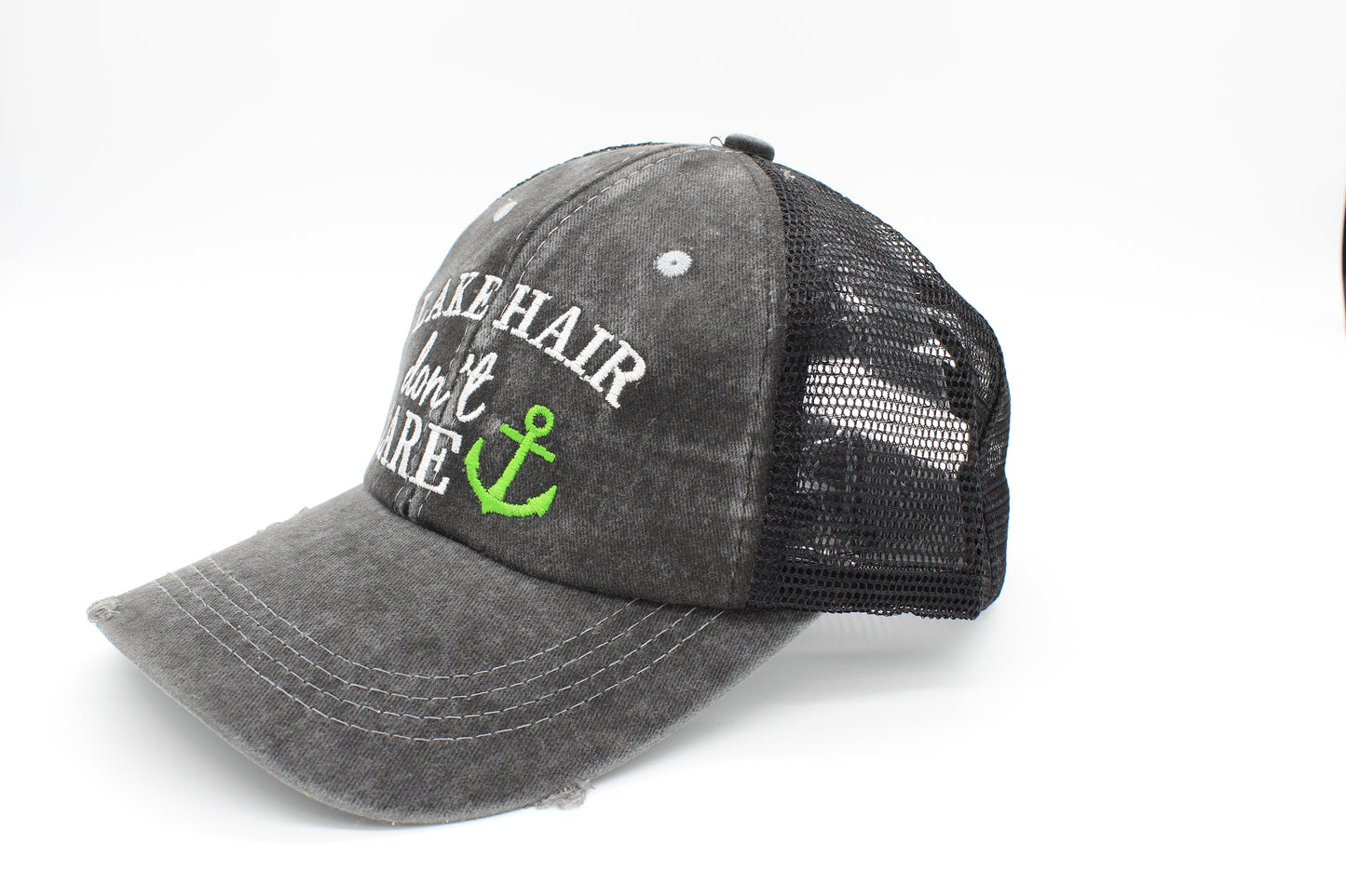 Lake Hair Don’t Care Ponytail Trucker Hat