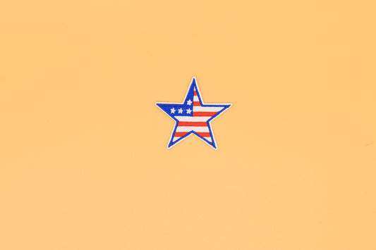 Classic Flag Star Iron-On Patch