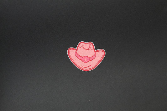 Pink Western Cowboy Hat Iron-On Patch