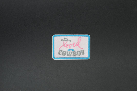 Loved by a Cowboy Western Iron-On Patch