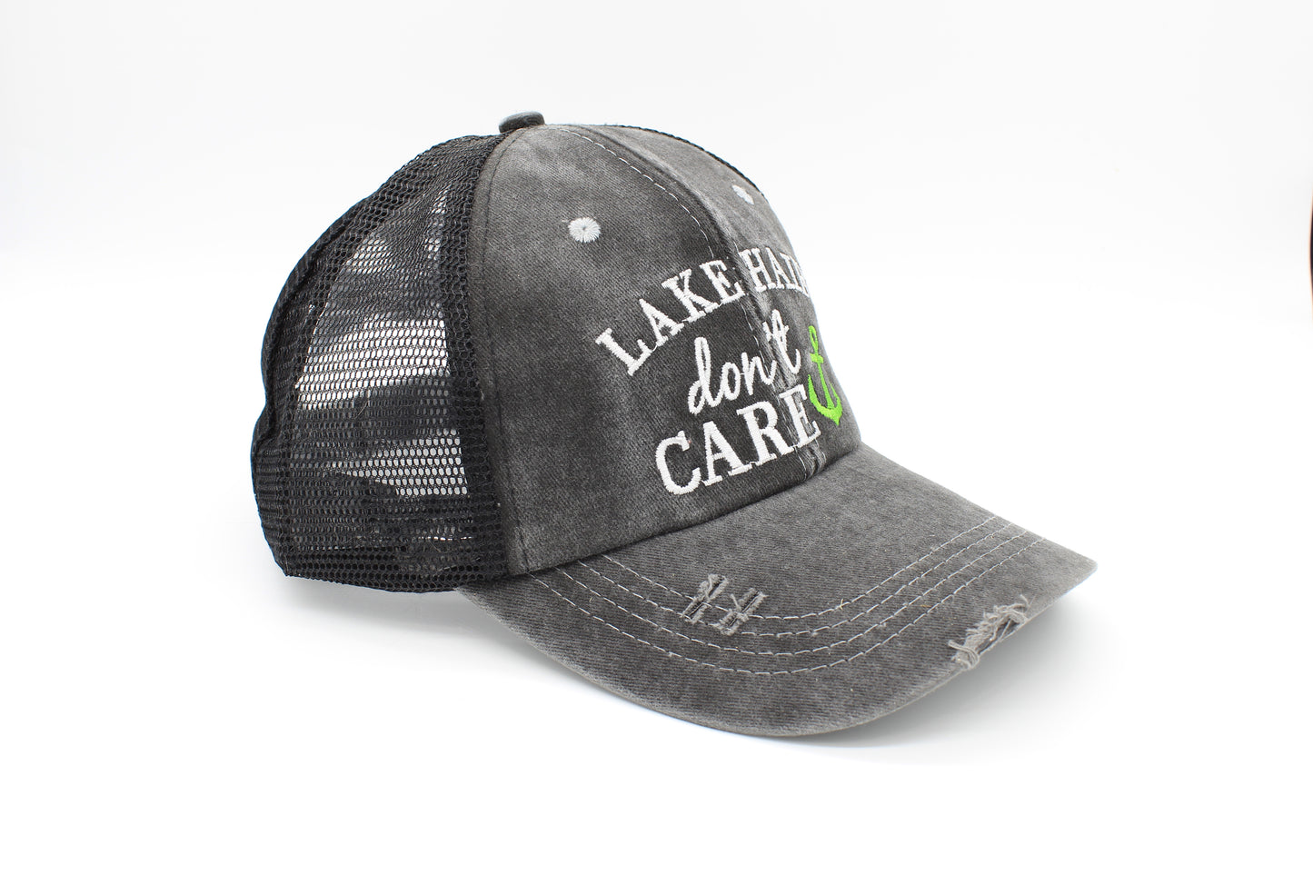 Lake Hair Don’t Care Ponytail Trucker Hat