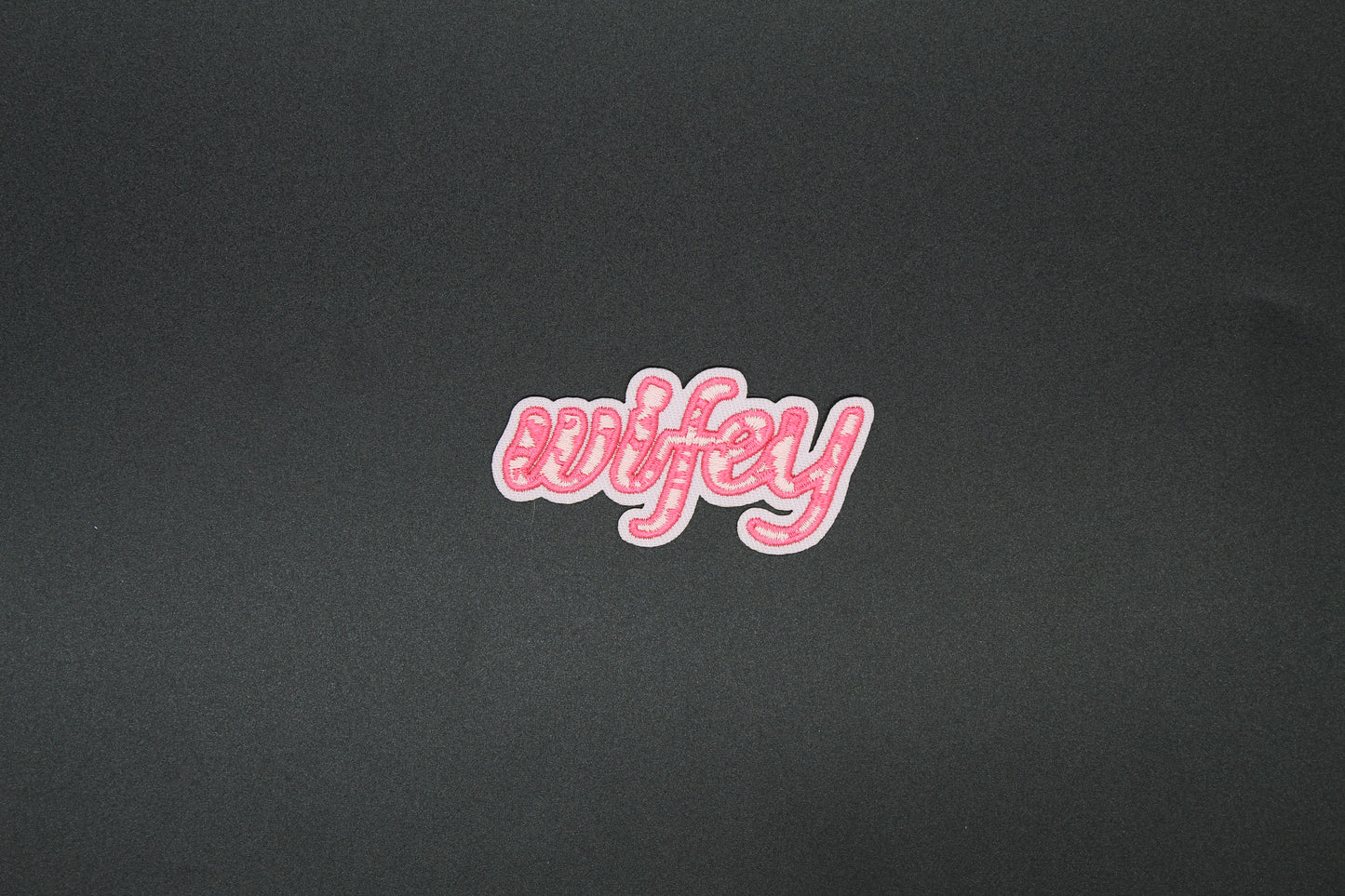 Wifey Glitter Iron-On Patch