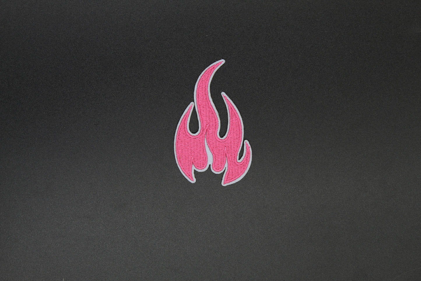 Pink Flame Retro Iron-On Patch