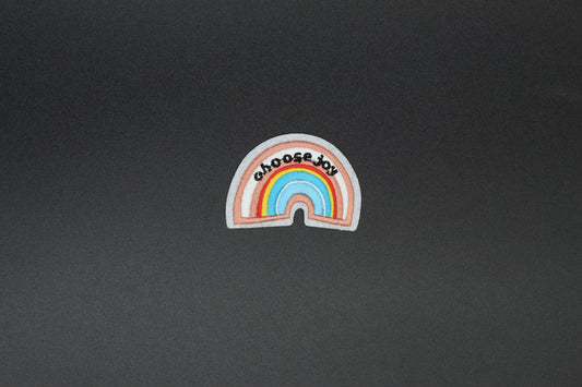 Choose Joy Rainbow Iron-On Patch