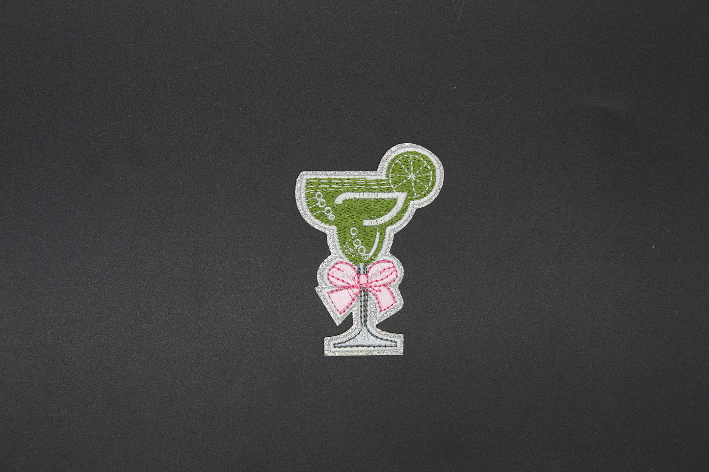 Coquette Margarita Patch | Cute Cocktail Embroidered Iron-On Appliqué