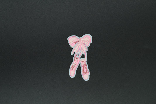 Ballet Slippers Bow Iron-On Patch