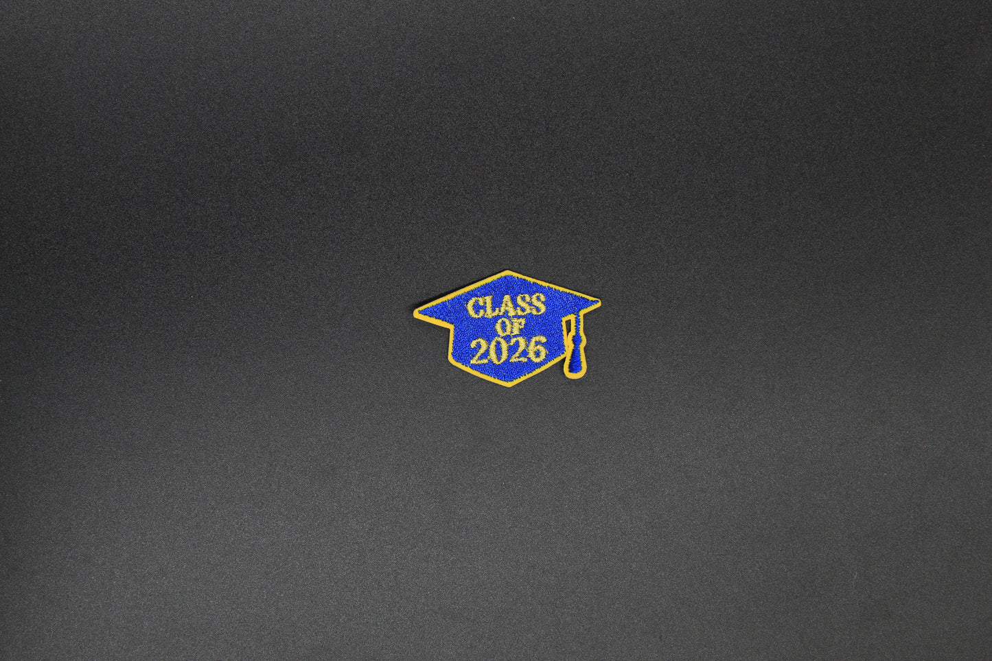 Class of 2026 Blue Graduation Cap Iron-On Patch