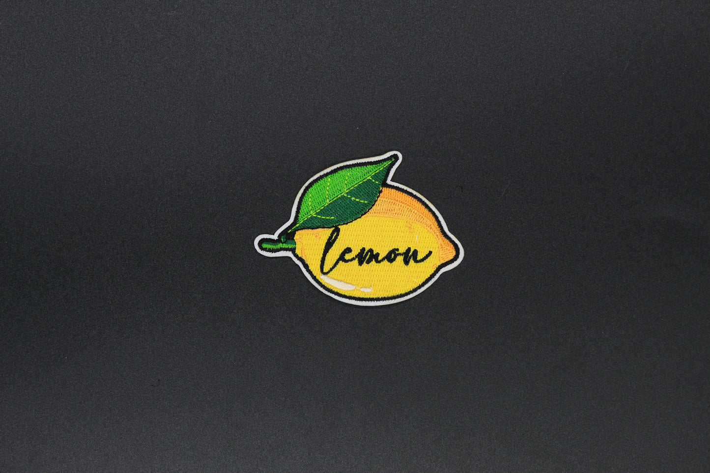 Lemon Script Iron-On Patch