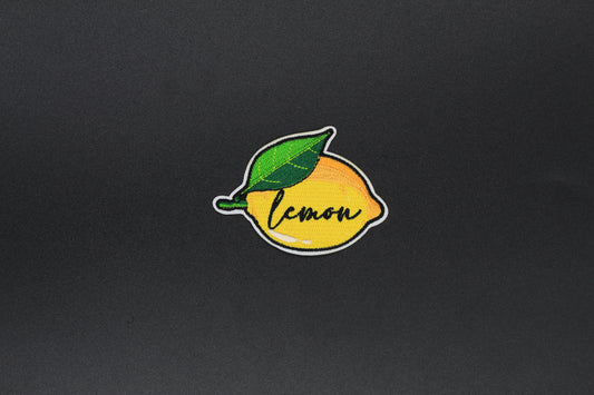 Lemon Script Iron-On Patch