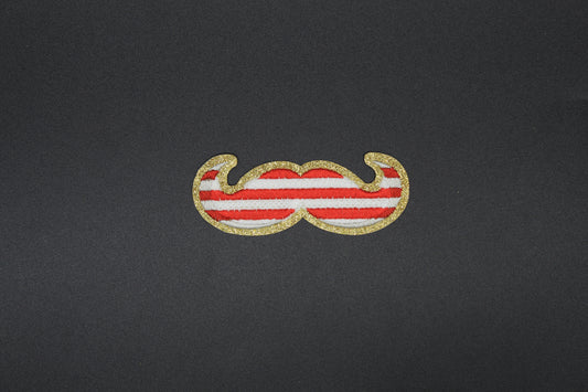 Stars & Stripes Stache Iron-On-Patch